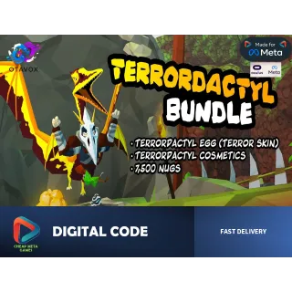 🦖 UG VR - Terrordactyl Bundle - Official Meta Quest Code - Rare Avatar + Nugs! 🚁