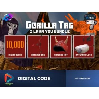🔥 GORILLA TAG - I Lava You Pack - Meta Quest DLC - 🚀 Very Fast Delivery! 🎮