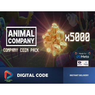 💰 Animal Company VR - Large Currency Pack (5,000 Coins) Add-On! ✨