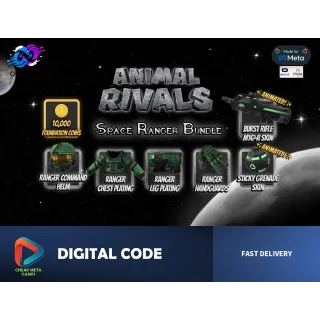 🚀 ANIMAL RIVALS - Space Ranger Bundle - Official Meta Quest Code - Premium Add-On! 🌌