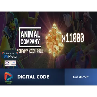 💰 Animal Company: Extra Large Coin Pack Add-On - Get 11,000 Coins! ✨