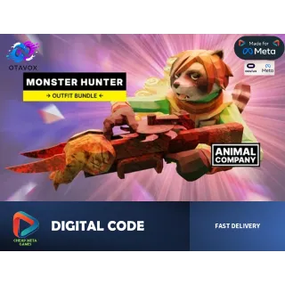 🛡️ ANIMAL COMPANY - Monster Hunter Outfit Bundle - Official Meta Quest Code - Rare Gear + Coins! ⚔️