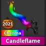 Chroma candle flame
