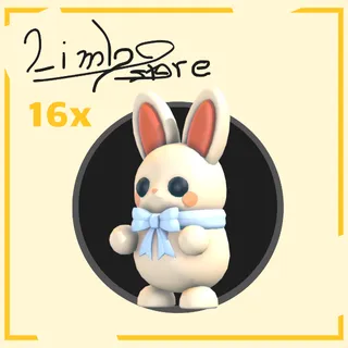 16x White Choccybunny