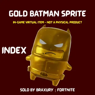Gold Batman Sprite - BRAXURY