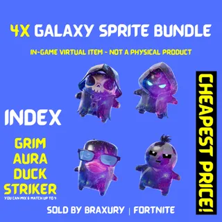 4X Galaxy Sprite Bundle - BRAXURY