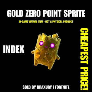 Gold Zero Point Sprite - BRAXURY