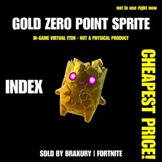 Gold Zero point Sprite - BRAXURY