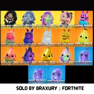 All New Fortnite Sprites