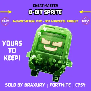 Cheat Master 8-Bit Sprite - BRAXURY