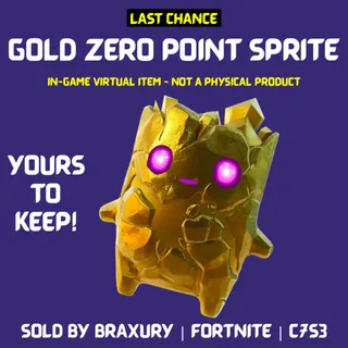 Gold Zero Point Sprite - BRAXURY