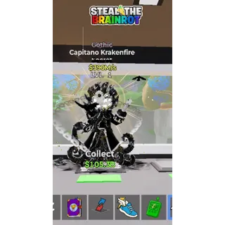 FORTNITE STEAL THE BRAINROT GOTHIC CAPITANO KRAKENFIRE