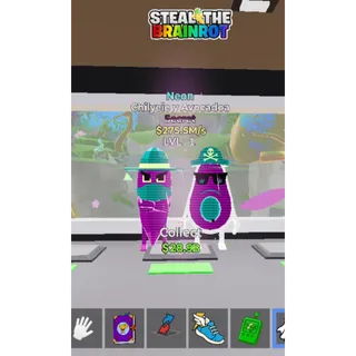 FORTNITE STEAL THE BRAINROT CHILYEIE Y AVOCADOA NEON