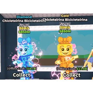 2x Chicleteirina Bicicleteirina