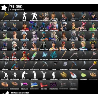 300+ Insane comp skins account 