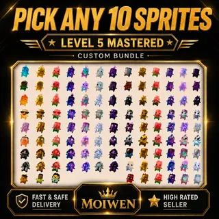 10 mastered sprites 