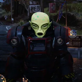 Glowing Alien Mask!