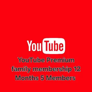 YouTube Premium 12 Months 5 Members