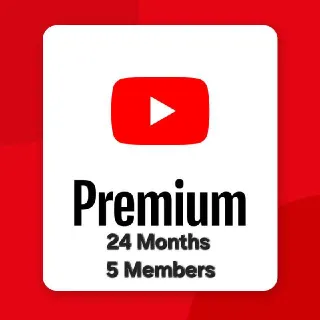 YouTube Premium 24 Months 5 Members