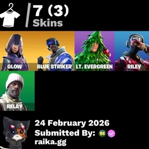 (7 Skins) Glow + Blue Striker