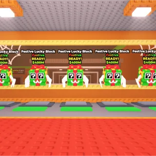 10x Festive Lucky Blocks