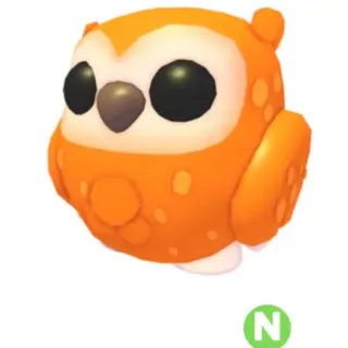 1x Neon Clementine Owl