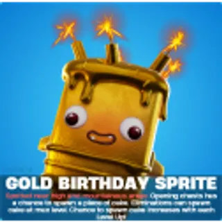 GOLD BIRTHDAY SPRITE 