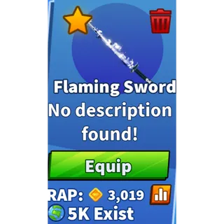 Flaming Sword - Blade Ball