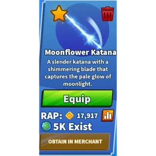 MoonFlower Katana - blade ball