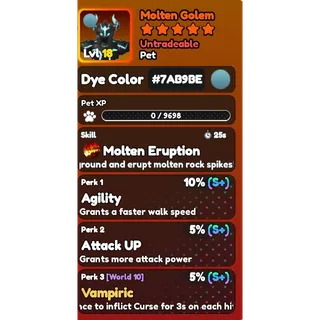Molten Golem Perf pet 7.B.B 