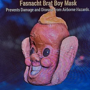 FASNACHT HOT DOG MASK
