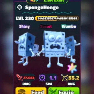 SW SUPERSTAR #37 SPONGHENGE 🌈 RAINBOW 🌈SERIAL 🌈 SBTD