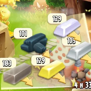 100 mixed bars hay day