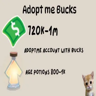 730+ BUCKS 1K AUP ADOPT ME ACC