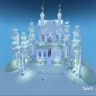 Adopt Me House Build Frosted Villa