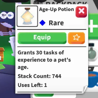 744 Aup + 19k Bucks Adopt Me Acc