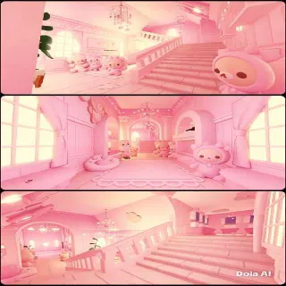 Adopt Me House Build Pink Plush 78