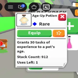 912 Aup + 12 Bucks Adopt Me Acc