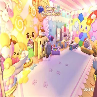 Adopt Me House Build Sunny Candy House