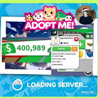 400K BUCKS + 500+ AUP ADOPT ME