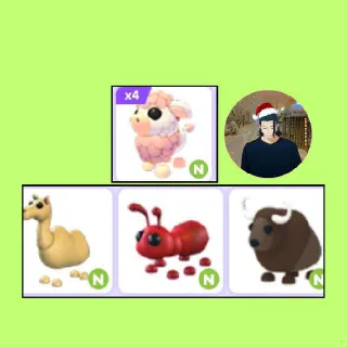 Adopt Me | 7x NEON Pets Bundle | Fast Trade | Cheap