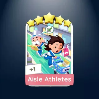 Aisle Athletes Monopoly Go Sticker 5 Star ⭐️⭐️⭐️⭐️⭐️