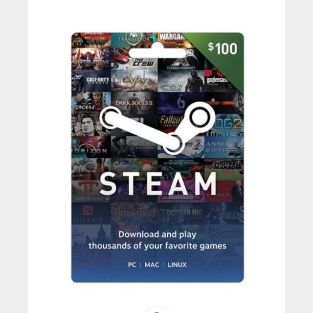 $100 Steam Gift Card (Instant Code) No Hassle USA - Steam Gift Cards ...