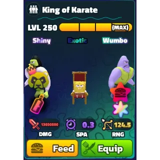 SPONGEBOB TOWER DEFENSE | SUPERSTAR SHINY WUMBO KING OF KARATE