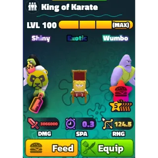SPONGEBOB TOWER DEFENSE | SHINY WUMBO KING OF KARATE 5*