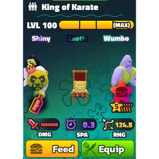 SPONGEBOB TOWER DEFENSE | SHINY WUMBO KING OF KARATE 5*