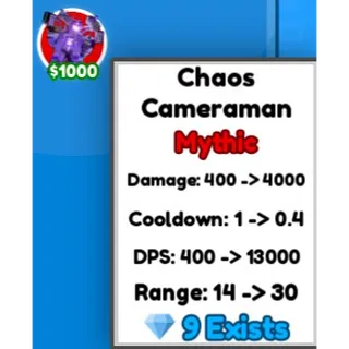 Cameraman Tower Defense | Chaos Cameraman