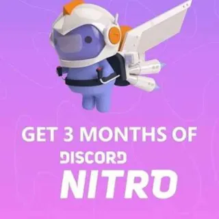 DISCORD NITRO 3 MONTHS (READ DESCRIPTION) AUTOMATIC DELIVERY