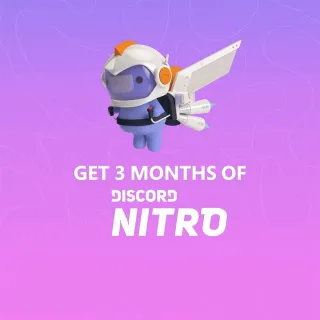 DISCORD NITRO 3 MONTHS (READ DESCRIPTION) AUTOMATIC DELIVERY