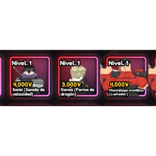 Anime Guardians bundle Metal Bat, Sonic , Genos